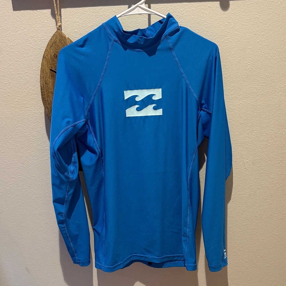 Billabong Performance Fit Surf Shirt in Vibrant Blue